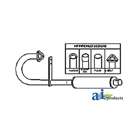 A & I Products MUFFLER 1" x1" x1" A-MF8010